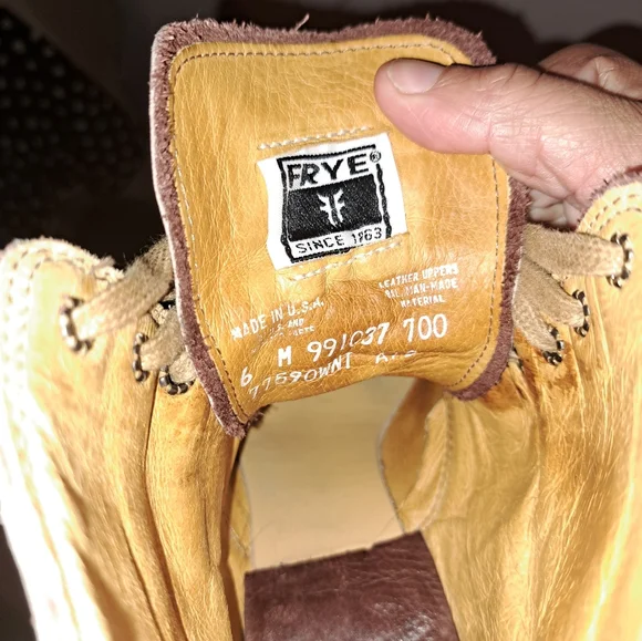 Frye Heel Lace Up Boots - Picture 5 of 5